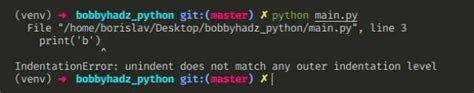Unindent Does Not Match Any Outer Indentation Level Python Bobbyhadz
