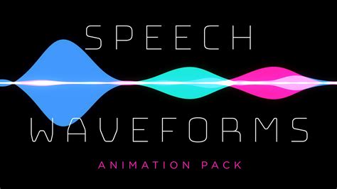 Speech Waveform Animations 4k Video Pack Enchanted Media