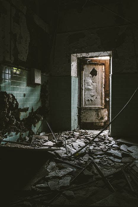 Scary Room And Open Door In Abandoned Building By Dylan Murphy Dark Room Photography Dark