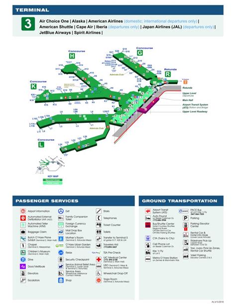 O Hare Airport Map Ord Printable Terminal Maps Shops Food Images And