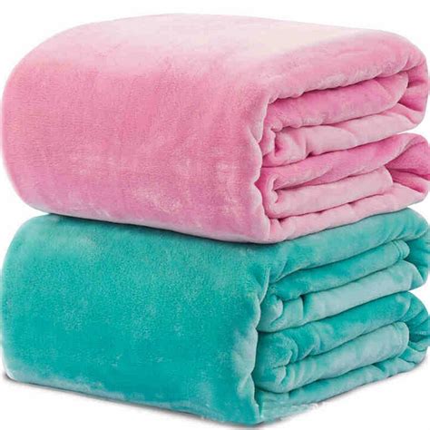 5070cm Small Super Soft Blanket Warm Solid Warm Micro Plush Fleece