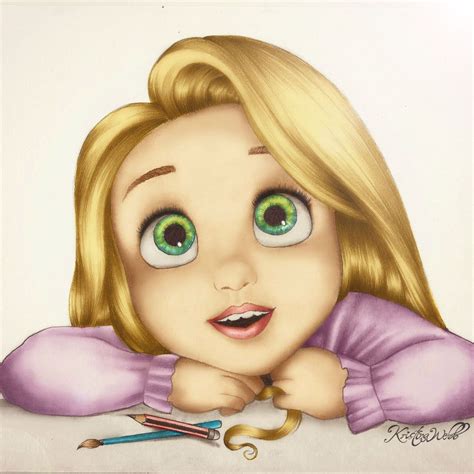Tangled Drawing Disney Drawings Rapunzel Drawing Kristina Webb Art