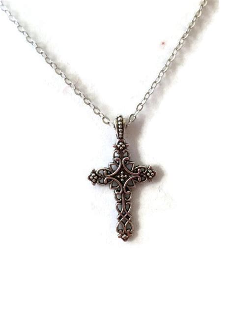 Filigree Cross Necklace Antique Cross Necklace By Absolutesouthern