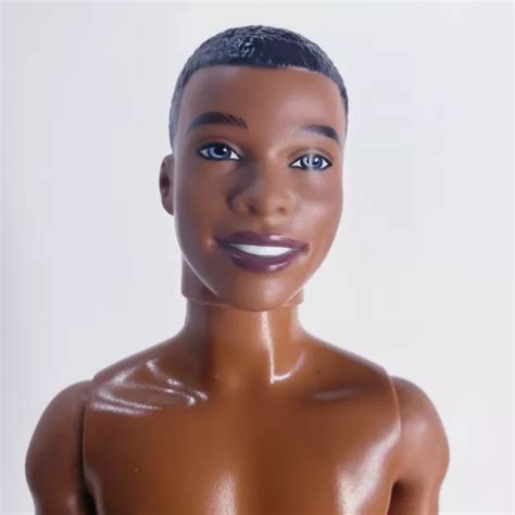 MATTEL BLACK FASHIONISTA Barbie Vitiligo Nude Doll For OOAK Or Play AA
