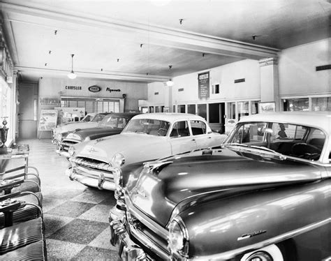 1953 Chrysler Plymouth Dealership Showroom Car Dealership Dealership