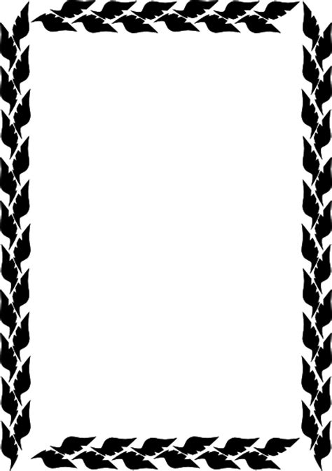 leaf border clip art  clkercom vector clip art  royalty  public domain