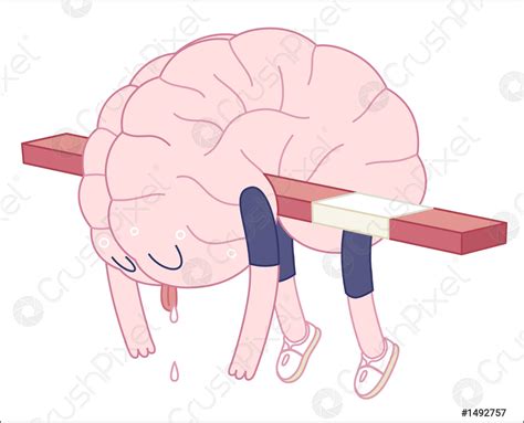 Exhausted Brain Collection Stock Vector Crushpixel