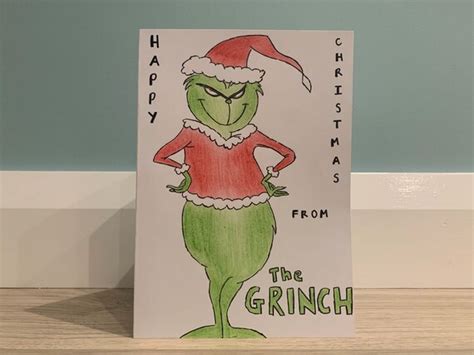 The Grinch Handmade Christmas Card Etsy