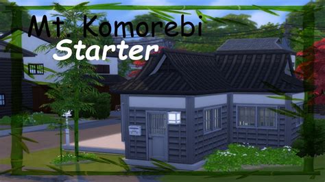 Mt Komorebi Starter The Sims 4 Snowy Escape Speed Build Youtube