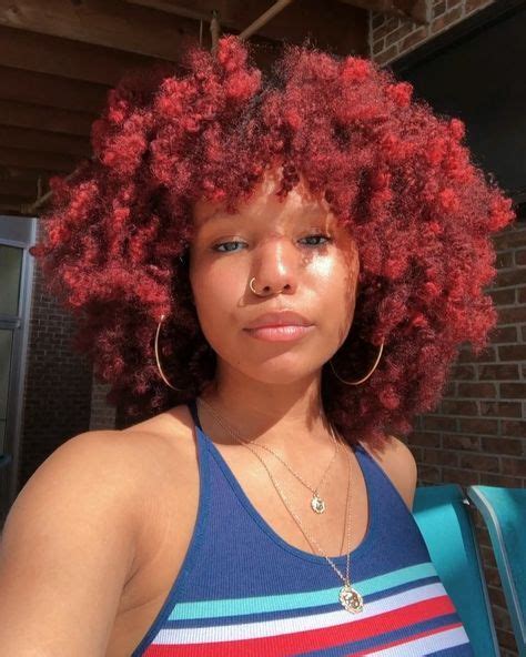 Red Natural Hair In 2020 Natural Hair Styles Dyed Natural Hair Black Girl Natural Hair