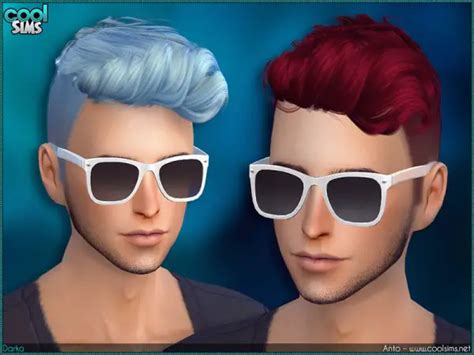 The Sims Resource Anto Darko Hairstyle By Alesso Sims 4 Hairs