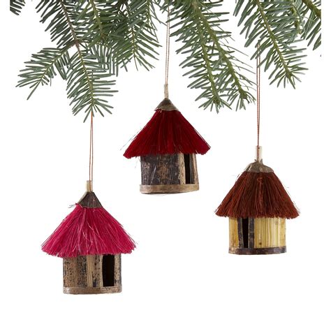 Fair Trade African Hut Ornaments Ornament Reviews Red And Gold