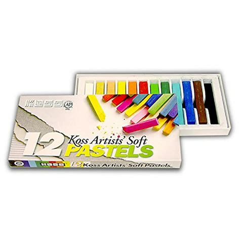 Soft Chalk Pastels Set Includes 12 Colors For Drawing Scrapbooking