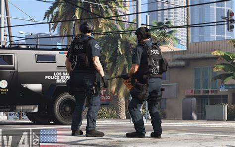 倒三角：GTA5警察modLSPDFR 洛杉矶反恐特警（LAPD SWAT）_哔哩哔哩 (゜-゜)つロ 干杯~-bilibili