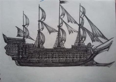 My Pirate Ship Drawing Rpirates