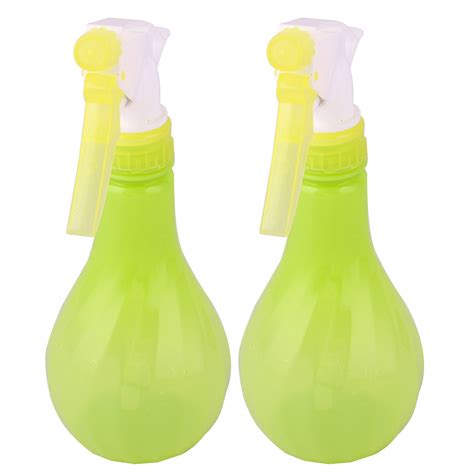 Canteen Plastic Watering Plant Trigger Spray Bottle Green Yellow 290ml