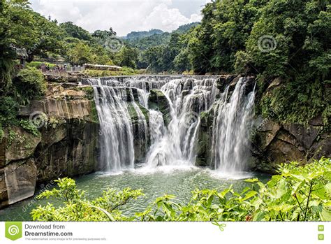 Shifen Waterfall Stock Image Image Of Flowing Outside 80580519