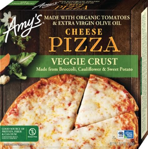 Amy S Cheese Gluten Free Veggie Crust Personal Frozen Pizza 9 1 Oz