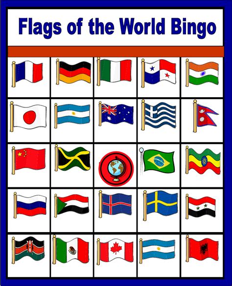 Chart Of Flags Of The World