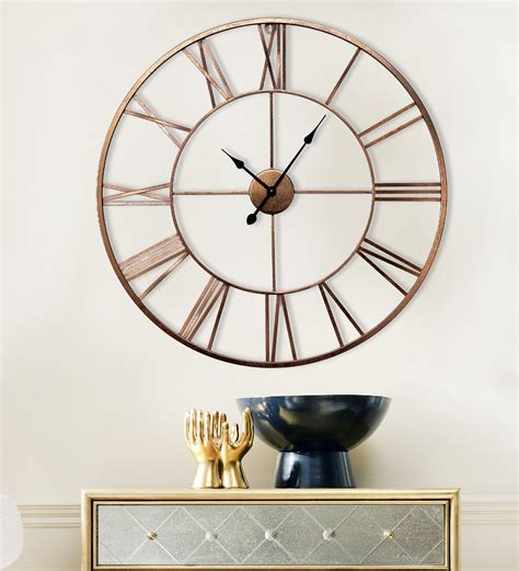 Buy Copper Metal Punch Vintage Novelty Wall Clock At 5 Off By Craftter