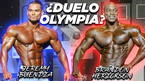 La Batalla Del Mr Olympia Mens Physique Jeremy Buendia Vs Brandon