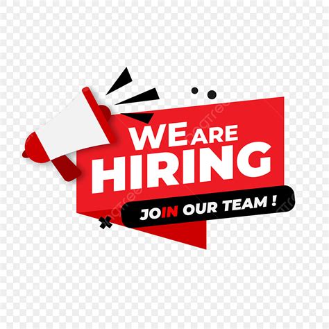 We Are Hiring Vector Design Images We Are Hiring Banner With Red And Black Color We Are Hiring
