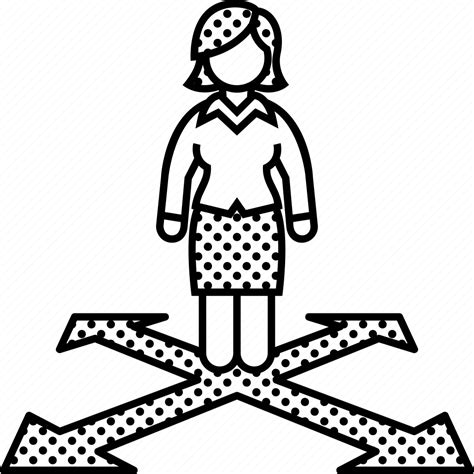 Alternatives Arrow Direction Woman Icon Download On Iconfinder