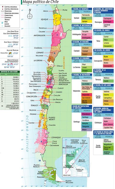 Mapa De Chile Mapas Geograficos Mapa Politico De Chile Mapas Porn Sex