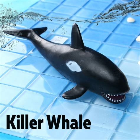 Ocean Sealife Animals Sets Bule Whale Shark Jaws Killer Whale