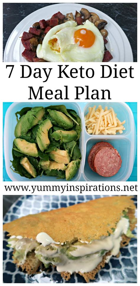 7 Day Keto Diet Meal Plan For Weight Loss Ketogenic Foods