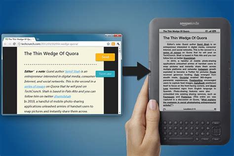 To cause to happen whatever fate may send. Amazon's new 'Send to Kindle' button saves stories for ...