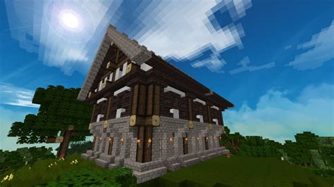 Hier ist unser kleines mittelalterliches haus. ᐅ Mittelalterliches Herrenhaus in Minecraft bauen ...