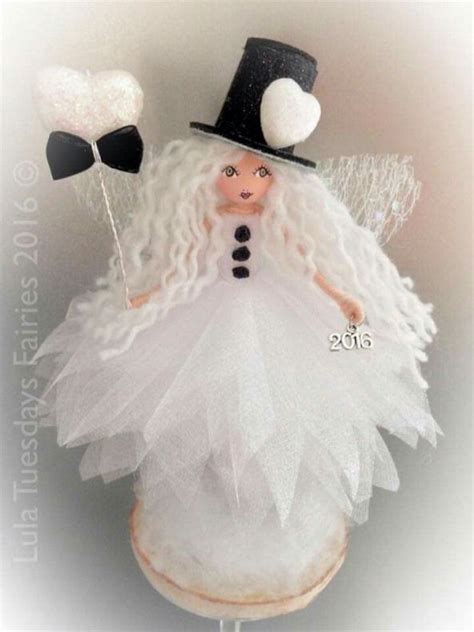 Snowman Fairy Created By Me She Has A Little Top Hat And A Heart