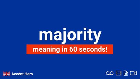 Majority Meaning And Pronunciation Youtube