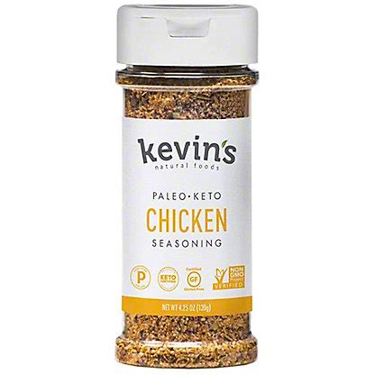 Kevin's natural foods is on a mission to make clean eating convenient and delicious. Kevin's Natural Foods Chicken Seasoning, 4.25 oz - Central ...
