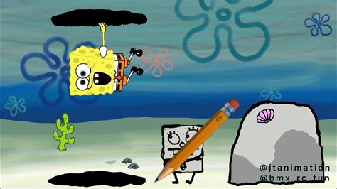 original spongebob squarepants animation doodlebob portal mashup youtube