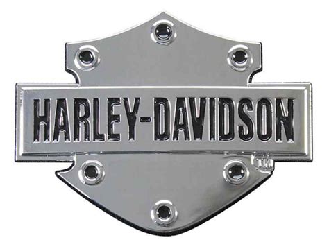 Harley Davidson Bar And Shield 3d Chrome Decal Xs Size 25 X 175 Inches