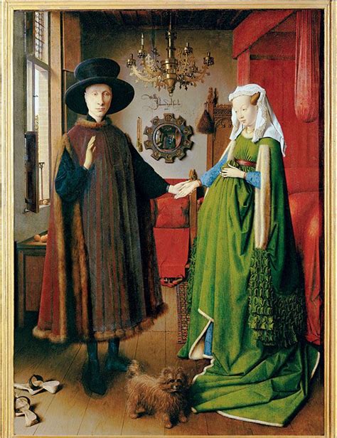 Van Eycks Wedding Portrait Arnolfini Portrait Western Art Jan Van Eyck