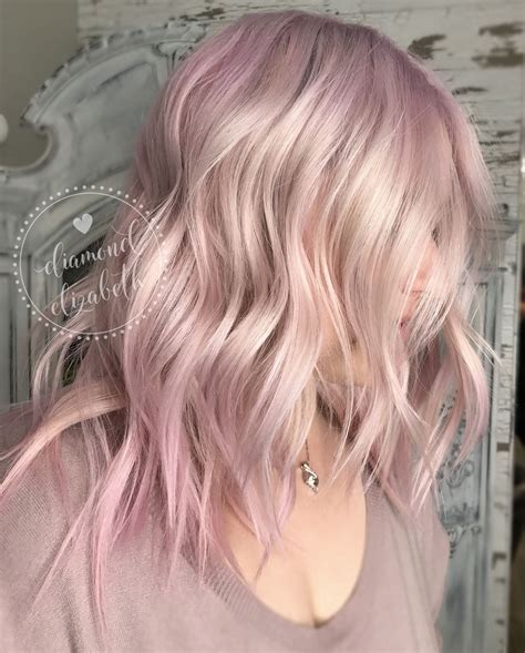 rose pink hair pink blonde hair pink ombre hair light pink hair hair color pink hair inspo