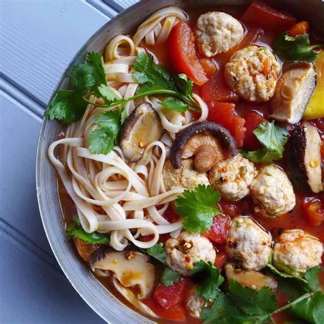 Preheat the oven to 400°f. Chicken meatball noodle soup recipe card | Red House Spice