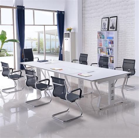 New Design Meeting Table Melamine Office White Melamine Conference