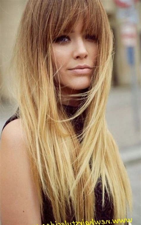 You will feel more confident with straight hair and bangs, a great hairstyle for your fresh and pretty hair. Blonde hairstyles with fringe 2019