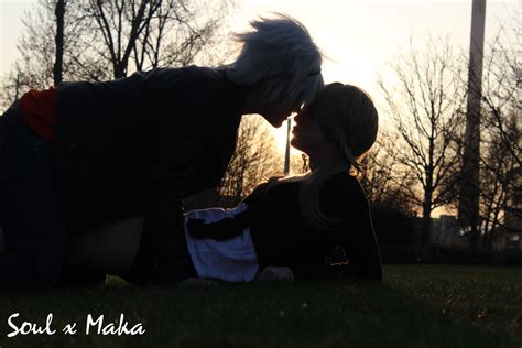 Soul X Maka Kiss At Sunset By Ryuukachan On Deviantart