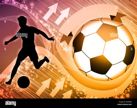 Abstract Soccer Or Football Background With Empty Space Stock Photo Alamy