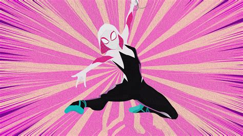 Spiderman into the spider verse paint art 4k. 1920x1080 Gwen Stacy Spider Man Into The Spider Verse Arts Laptop Full HD 1080P HD 4k Wallpapers ...