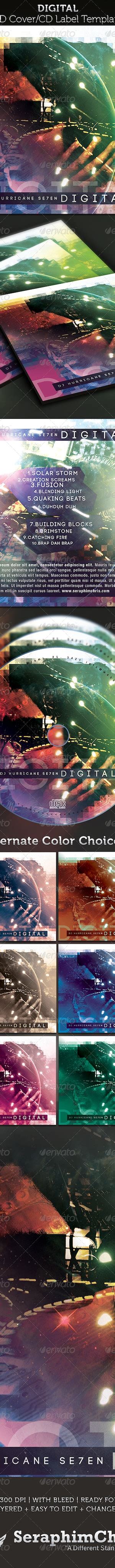 Digital Cd Cover Artwork Template By Seraphimchris Graphicriver