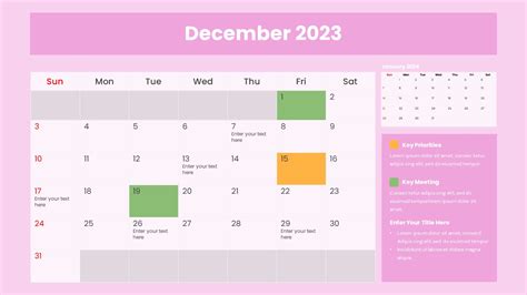2023 Powerpoint Calendar Template