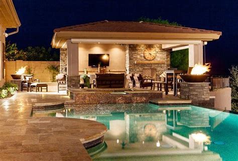 Pool With Outdoor Kitchen Ideas For 2023