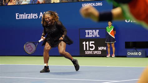 Serena Williams Wins First Round Match Over Danka Kovinic At Us Open