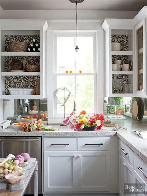 Spruce Up Basic Kitchen Cabinets With Wallpaper Its Fun And Easy To